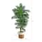 6ft. Curvy Parlor Artificial Palm Tree in Handmade Natural Jute and Cotton Planter